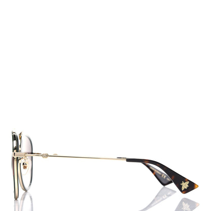 Gucci Web Aviator Sunglasses GG0062S Green Red 3 of 8