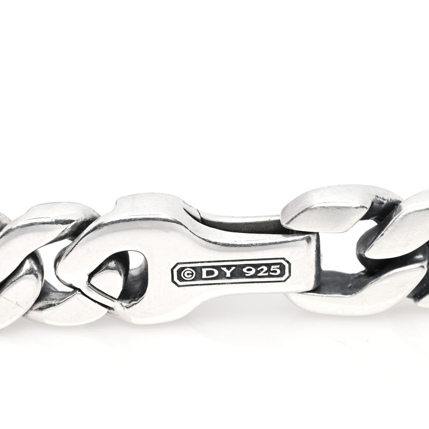David Yurman Sterling Silver 11.5mm Curb Chain Necklace 5 of 5