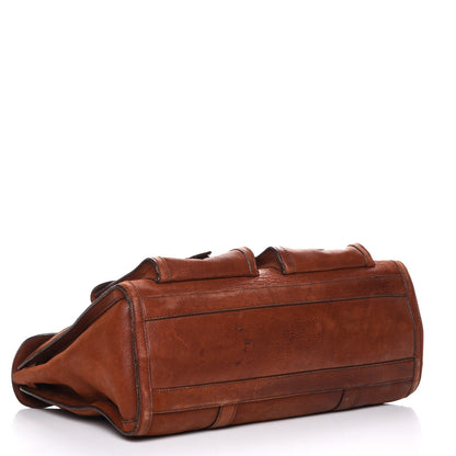 Prada Buffalo Briefcase Palissandro 4 of 11