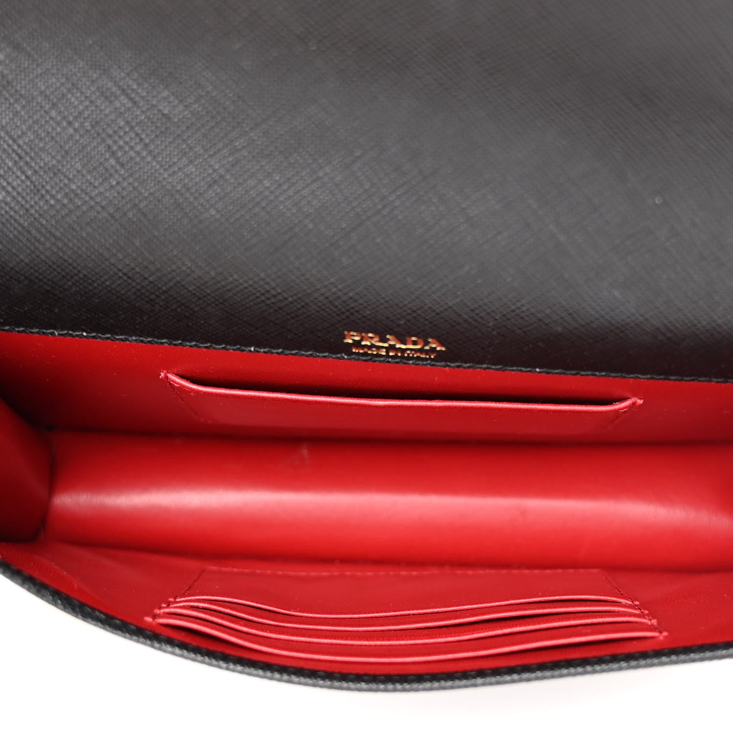 Prada Saffiano Lux Mini Crossbody Bag Black 6 of 10