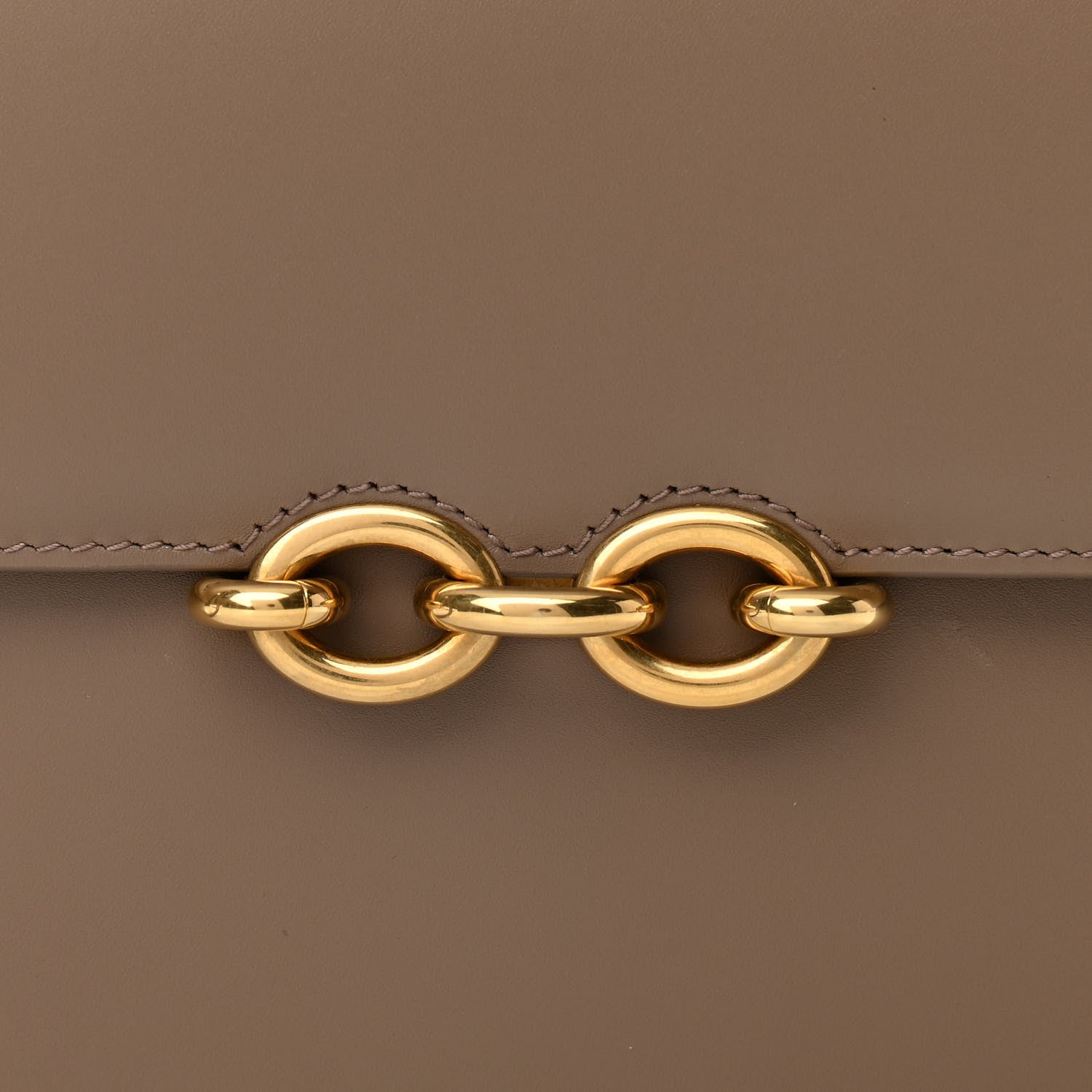Saint Laurent Smooth Calfskin Le Maillon Satchel Dark Beige 8 of 10
