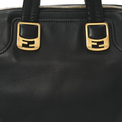 Fendi Vitello Dolce Marmol Large Chameleon Tote Black 8 of 10