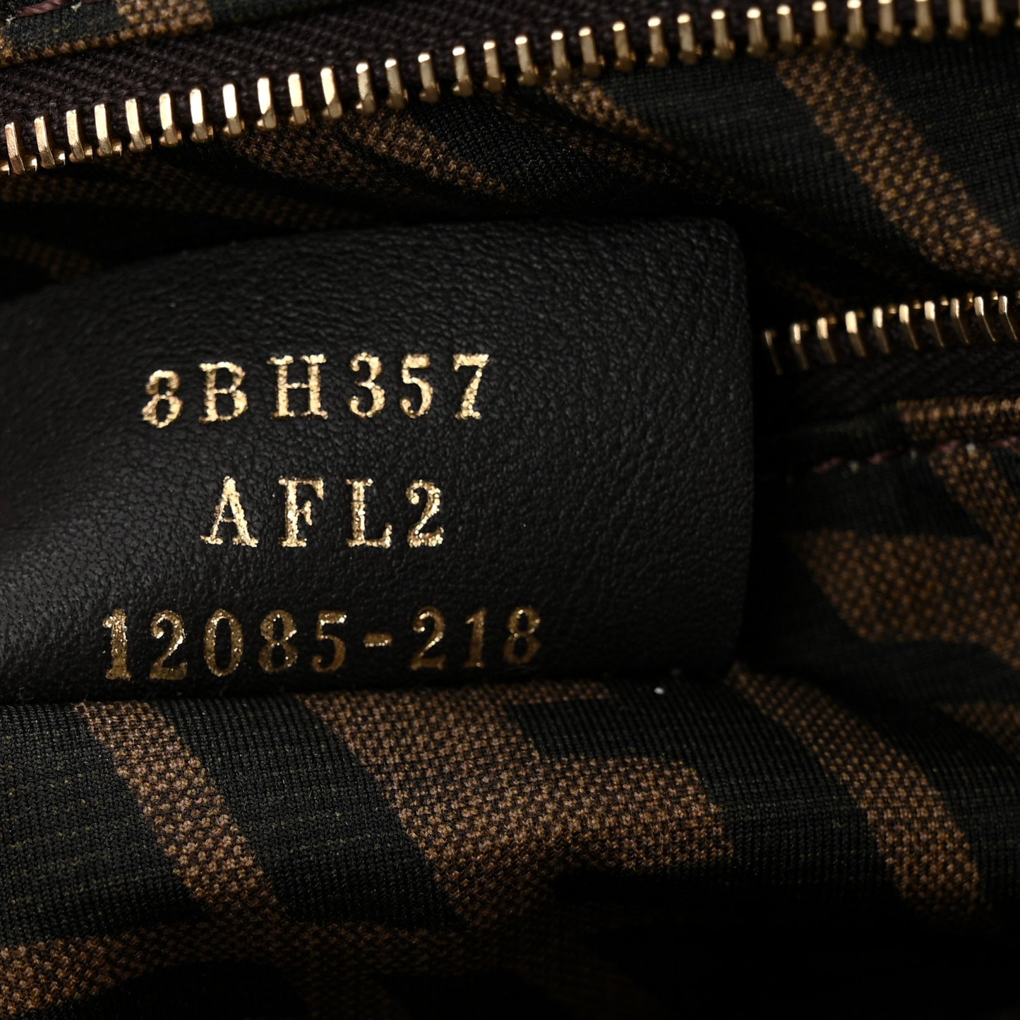 X SARAH COLEMAN Fabric Jacquard Vitello King FF Vertigo Shopping Tote Bag Tobacco Moro Black