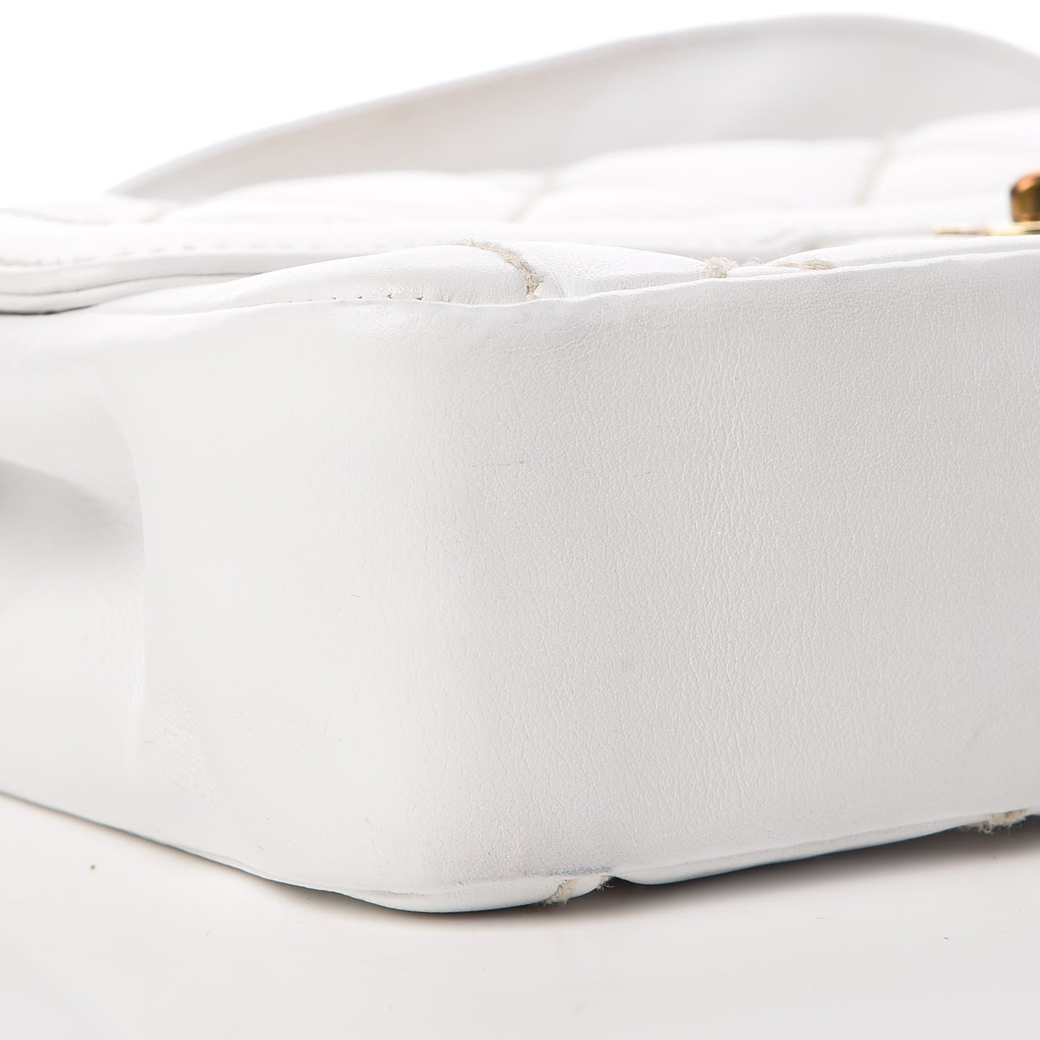 Chanel Calfskin Quilted Wild Stitch Flap White 12 of 13