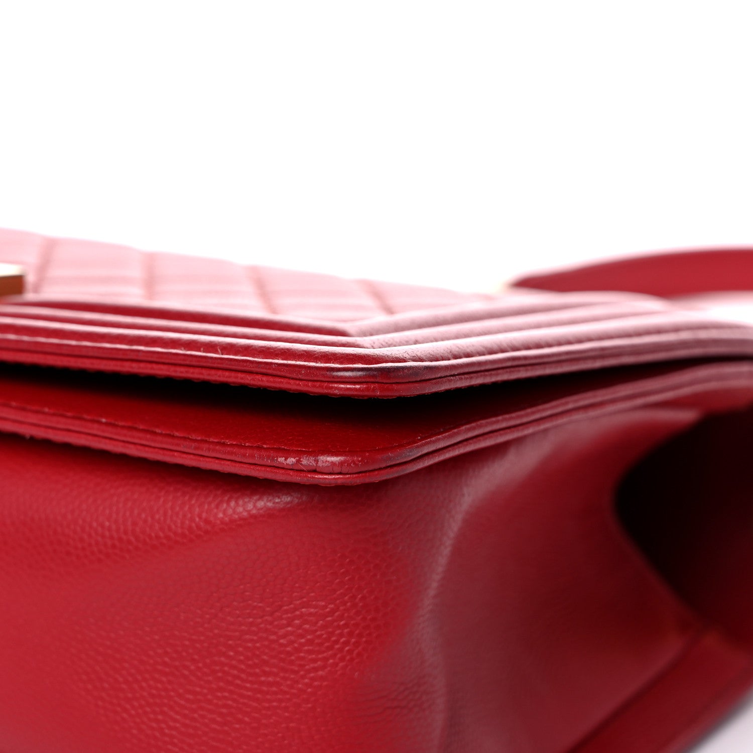 Chanel Caviar Quilted Medium Boy Flap Red 9 of 14