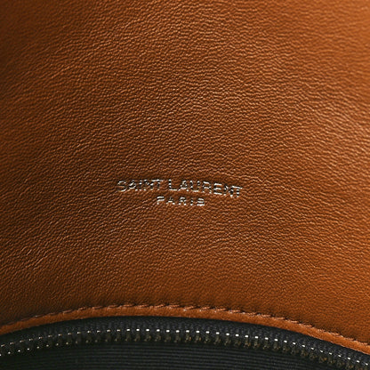 Saint Laurent Lambskin Quilted Medium Loulou Puffer Monogram Chain Satchel Miel Dark 6 of 12
