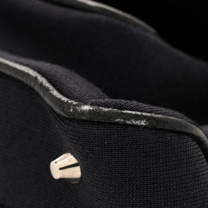 Christian Dior Silk Jersey Crystal Hardcore Bag Navy Black 11 of 13