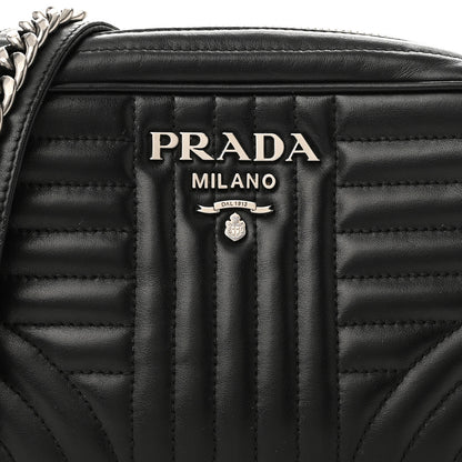 Prada Soft Calfskin Diagramme Camera Bag Black 8 of 10