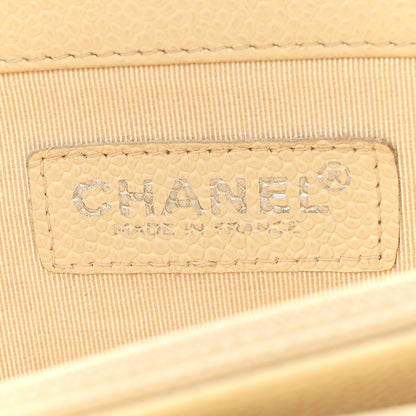 Chanel Caviar Quilted CC Shoulder Bag Beige 7 of 11