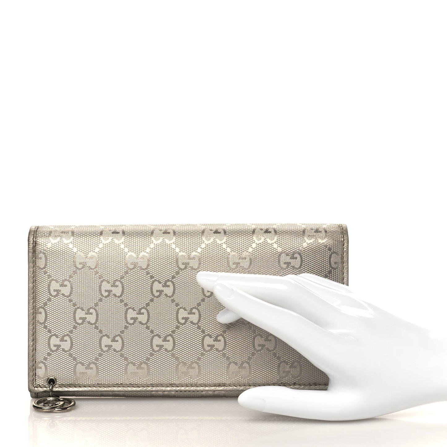 Imprime Monogram GG Pierce Continental Wallet Silver