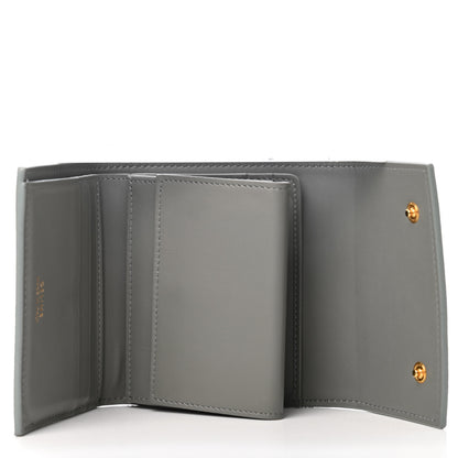 Celine Drummed Calfskin Small Multifunction Folded Wallet Pistachio 4 of 5