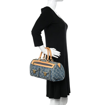Louis Vuitton Monogram Denim Neo Speedy Blue 2 of 13