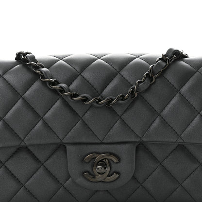 Chanel Lambskin Quilted Mini Rectangular Flap So Black 8 of 10