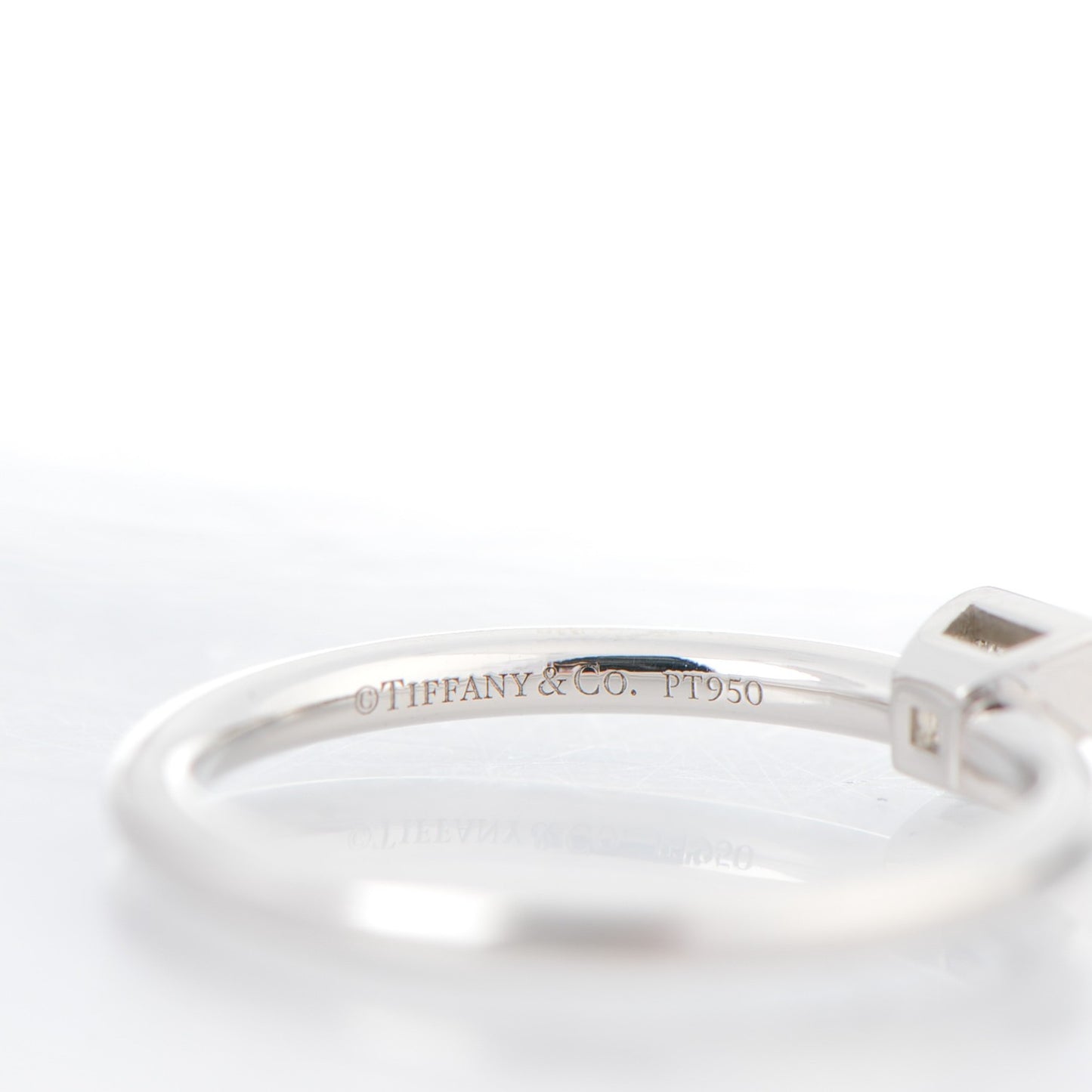Platinum Diamond Princess Cut Engagement Ring 5