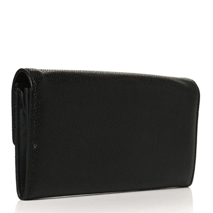 Chanel Caviar Timeless CC Large Gusset Flap Wallet Black 3 of 12