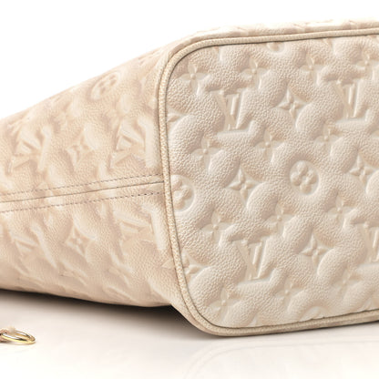 Louis Vuitton Empreinte Monogram Summer Stardust Neverfull MM Beige Clair 9 of 10