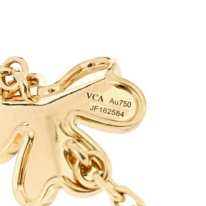 Van Cleef & Arpels 18K Yellow Gold Diamond Frivole 5 Flowers Bracelet 4 of 5