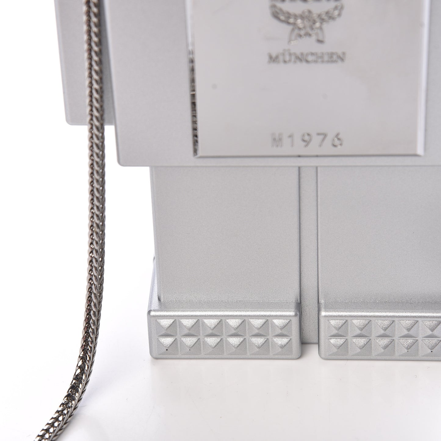 Perspex Roboter Series Clutch Bag Silver