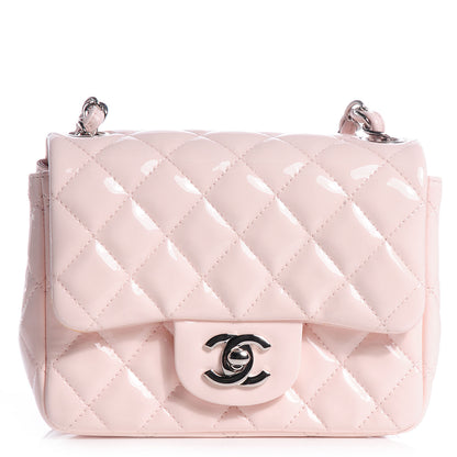 Chanel Patent Quilted Mini Square Flap Light Pink 1 of 10