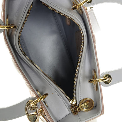 Christian Dior Lambskin Cannage Medium Tri-Color Lady Dior Rose Pale 5 of 7