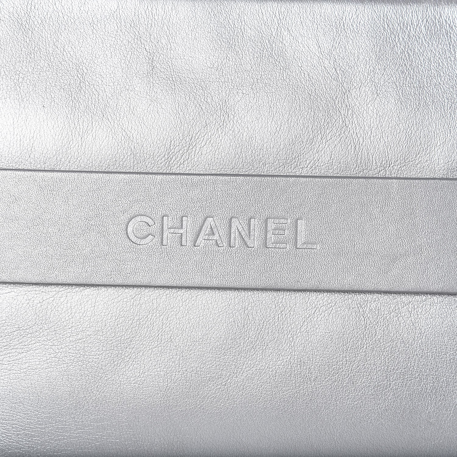 Chanel Metallic Calfskin Keyboard Pouch Silver 11 of 11