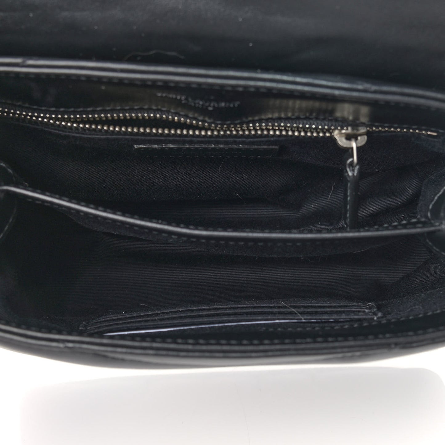 Calfskin Y Quilted Monogram Toy Loulou Crossbody Bag Black