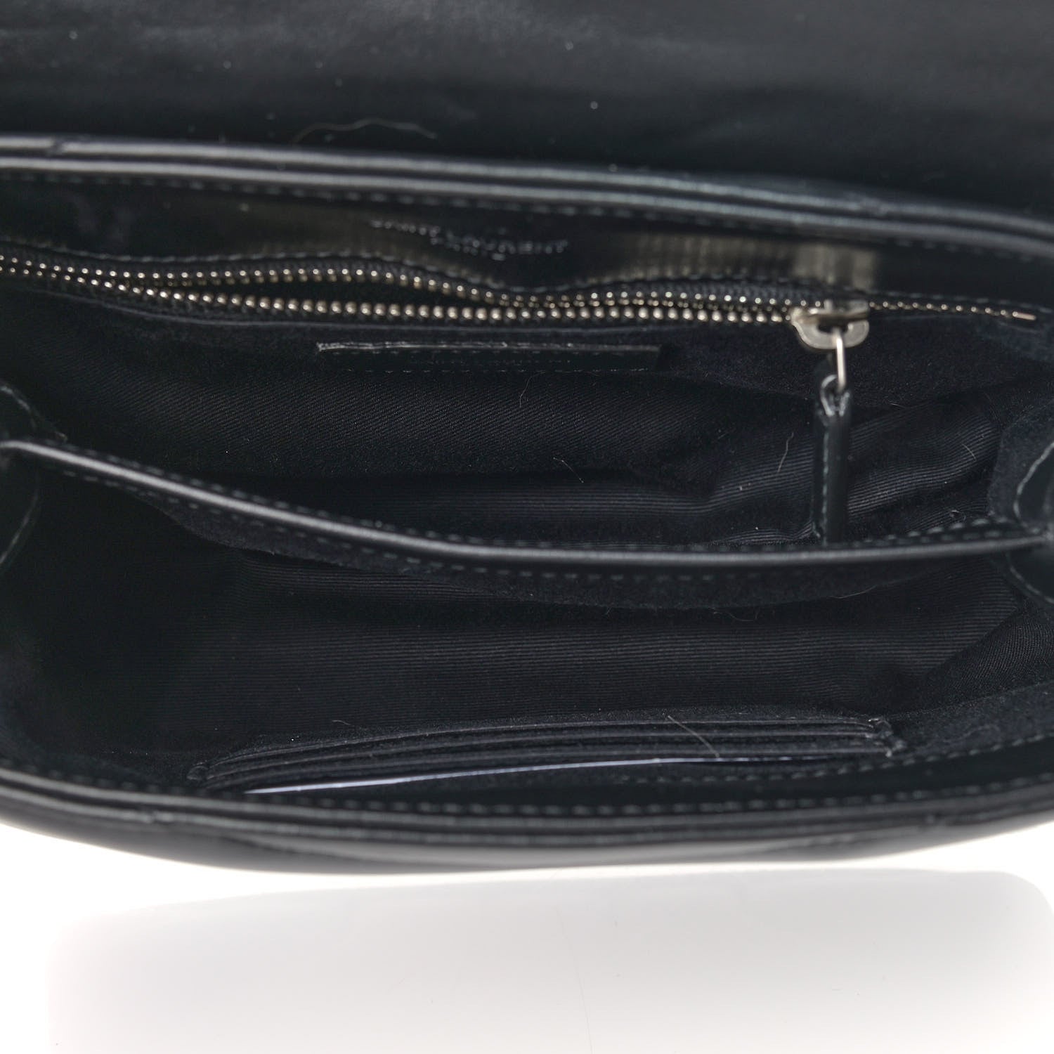 Saint Laurent Calfskin Y Quilted Monogram Toy Loulou Crossbody Bag Black 5 of 12
