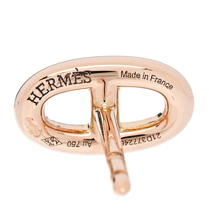 Hermes 18K Rose Gold TPM Farandole Stud Earrings 4 of 5