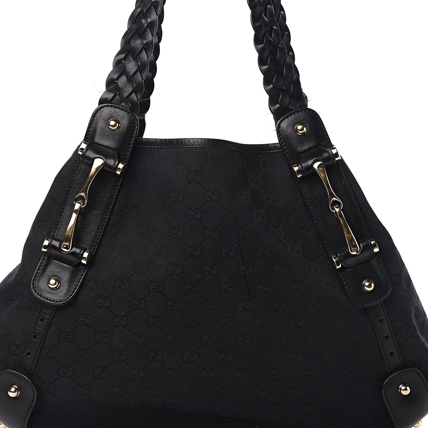 Monogram Medium Pelham Shoulder Bag Black
