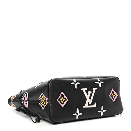 Louis Vuitton Monogram Giant Wild At Heart Neverfull MM Black 3 of 4