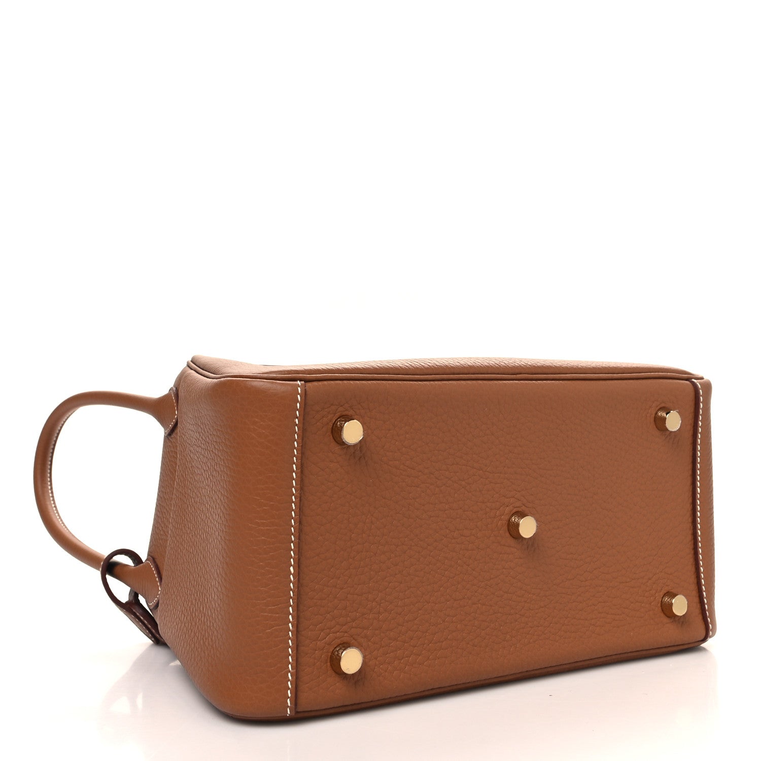 Hermes Taurillon Clemence Lindy 26 Gold 4 of 11
