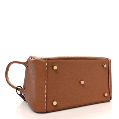 Hermes Taurillon Clemence Lindy 26 Gold 4 of 11