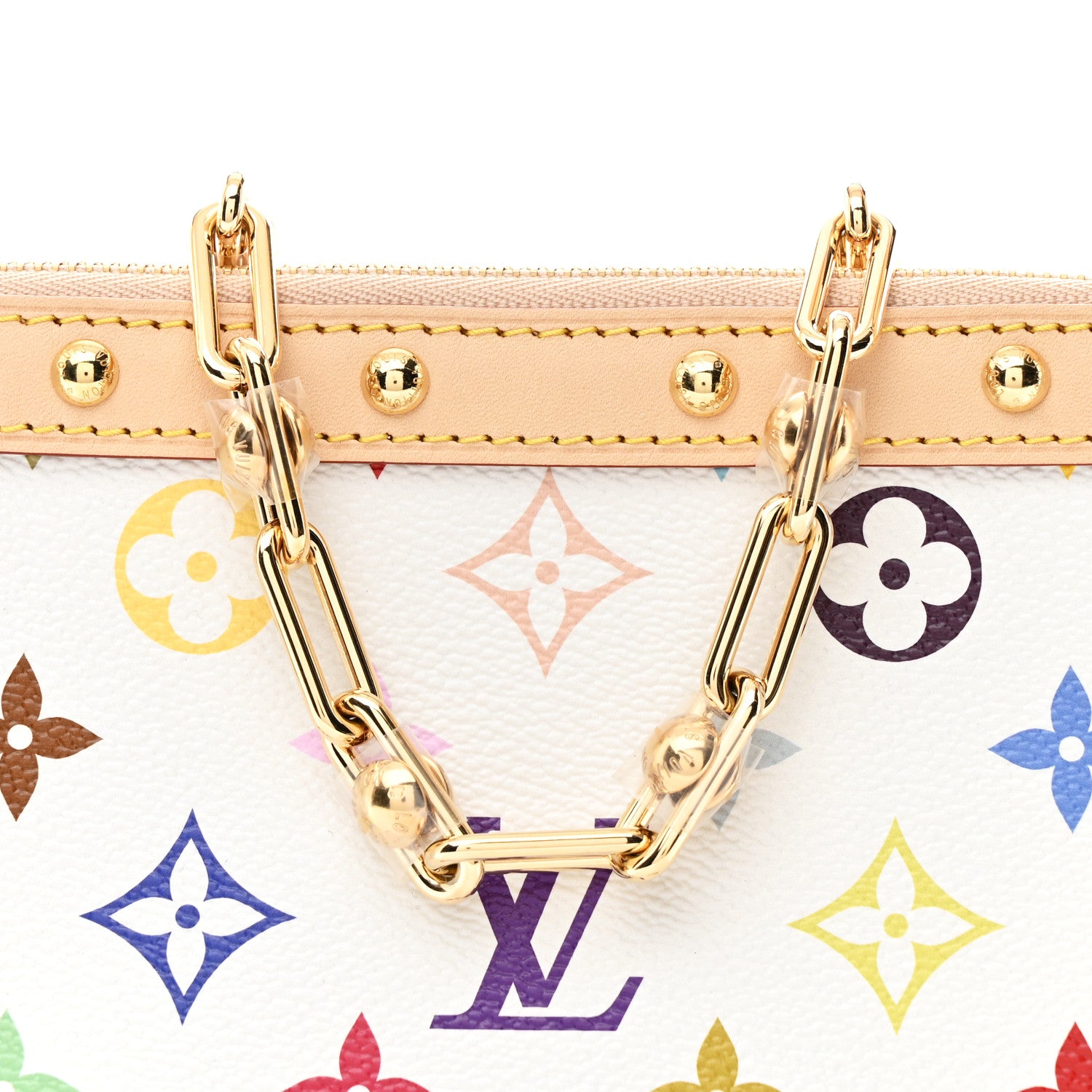 Louis Vuitton LV X TM Monogram Multicolor Pochette Accessories White 8 of 10