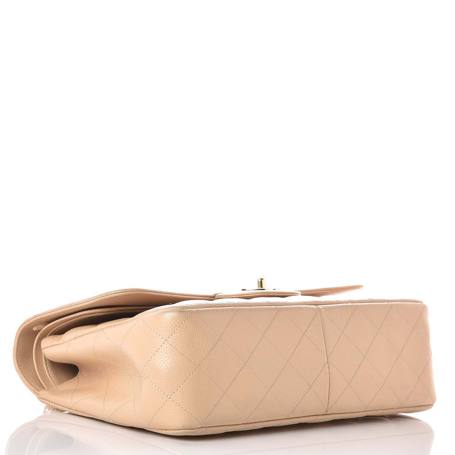 Chanel Caviar Quilted Jumbo Double Flap Beige Clair 4 of 15
