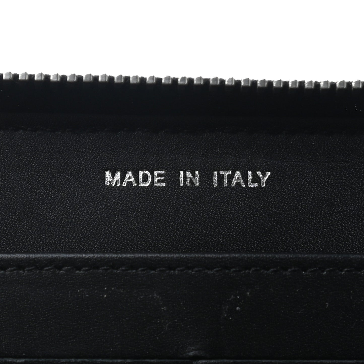 Patent Quilted Brilliant Zip Around Wallet Black