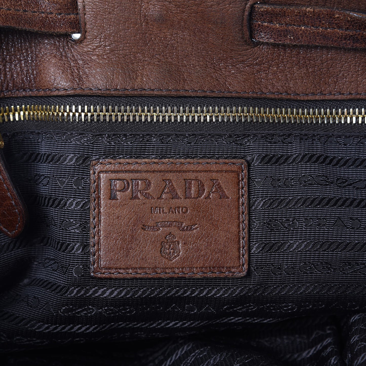 Cervo Antik Drawstring Shopping Bag Bruciato