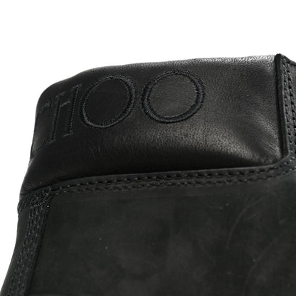 Jimmy Choo X TIMBERLAND Nubuck Glitter Womens Ankle Boots 39.5 Black Gunmetal 12 of 15