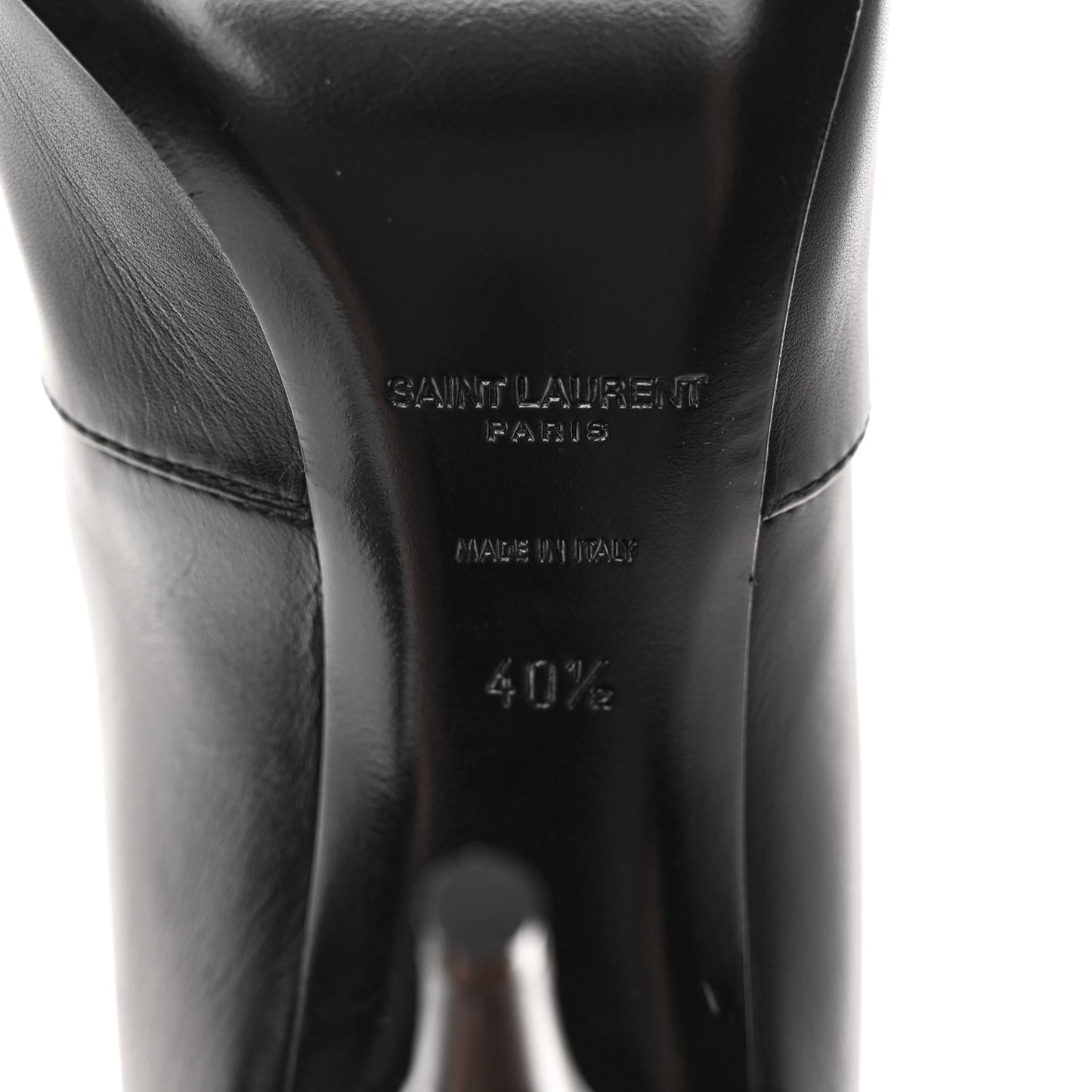 Lambskin Koller 110 Tall Boots 40.5 Black