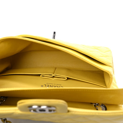 Chanel Lambskin Quilted Medium Double Flap Yellow 5 of 14