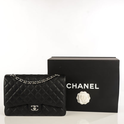Chanel Caviar Quilted Maxi Double Flap Black 7 of 17