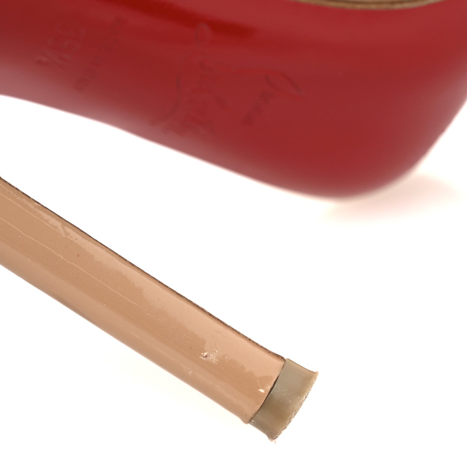 Christian Louboutin Patent Pigalle 120 Pumps 35.5 Nude 10 of 11