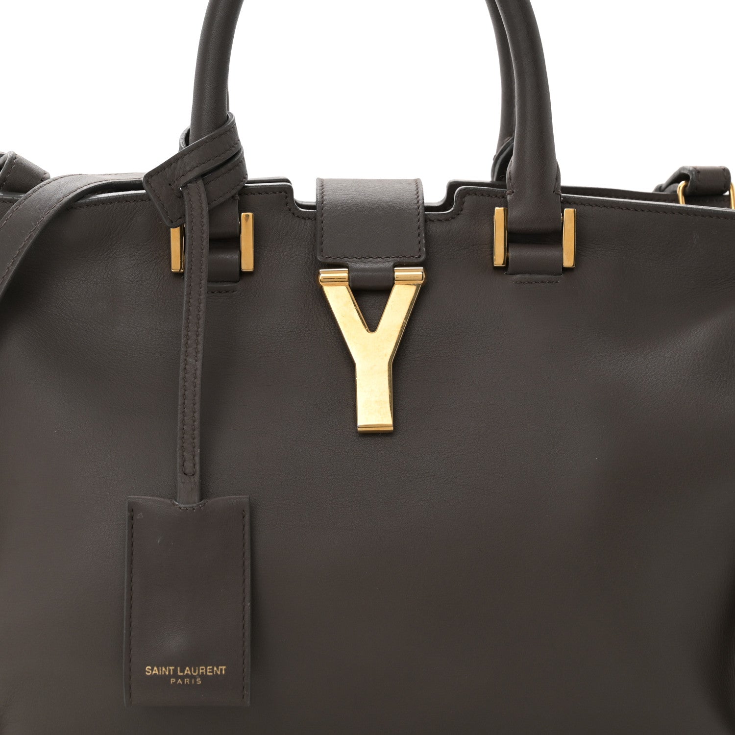 Saint Laurent Calfskin Small Classic Y Cabas Gray 7 of 12