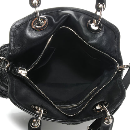 Christian Dior Lambskin Cannage Medium Granville Tote Black 5 of 8
