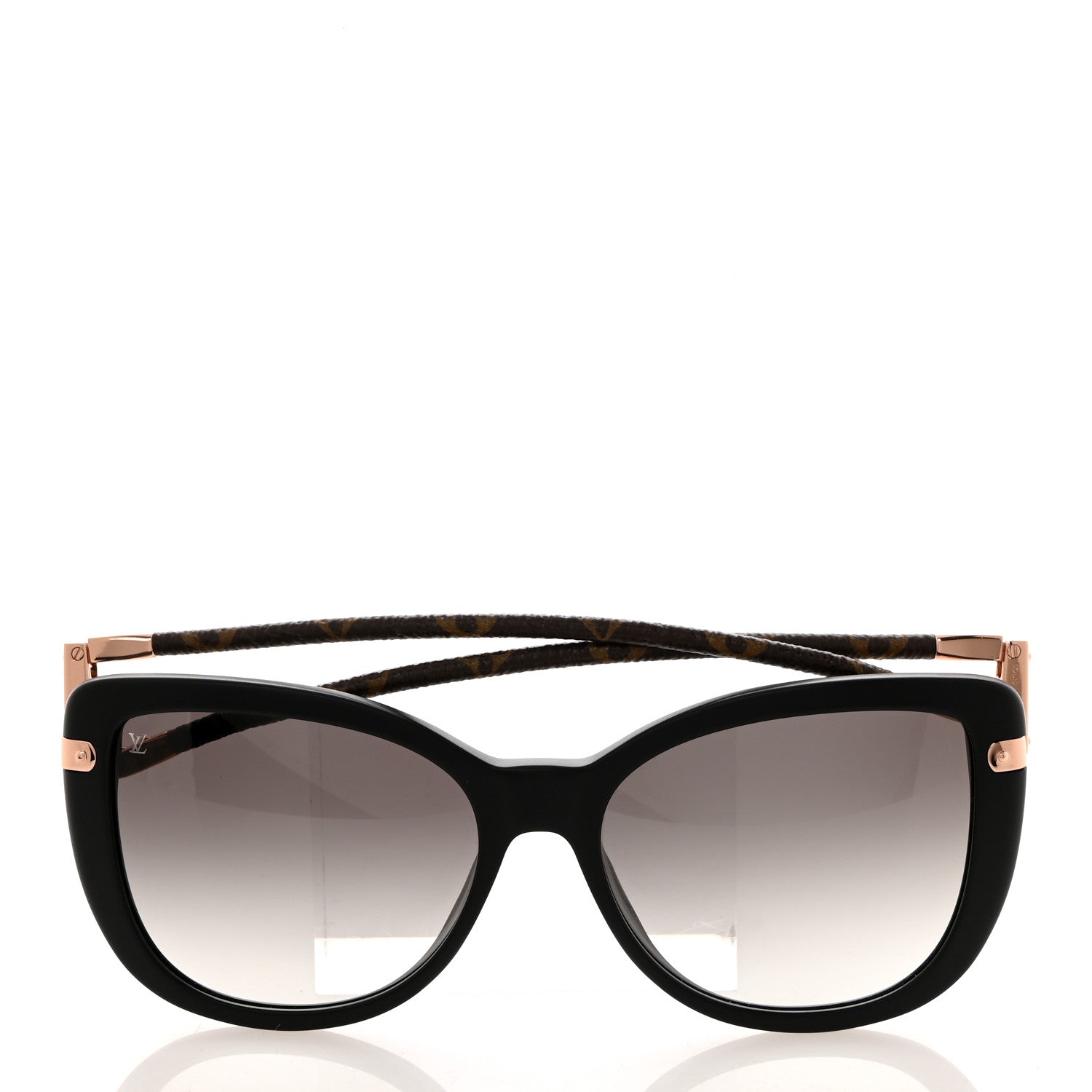 Louis Vuitton Monogram Acetate Charlotte Sunglasses Z0781E Black 2 of 9