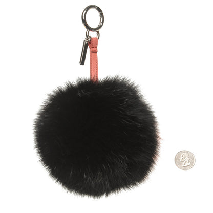 Fendi Fox Fur C ABCharm Bag Charm Pink Black 2 of 5