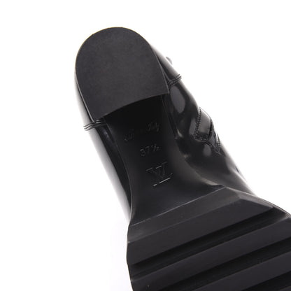 Louis Vuitton Patent Calfskin Monogram LV Black Heart Star Trail Ankle Boots 37.5 Black 6 of 8