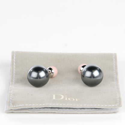 Christian Dior Mise En Dior Tribal Earrings Grey Pink 4 of 5