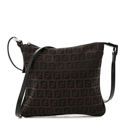 Fendi Zucchino Crossbody Dark Brown 1 of 12