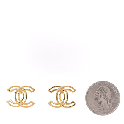 Chanel Metal Obazine CC Earrings Gold 2 of 5