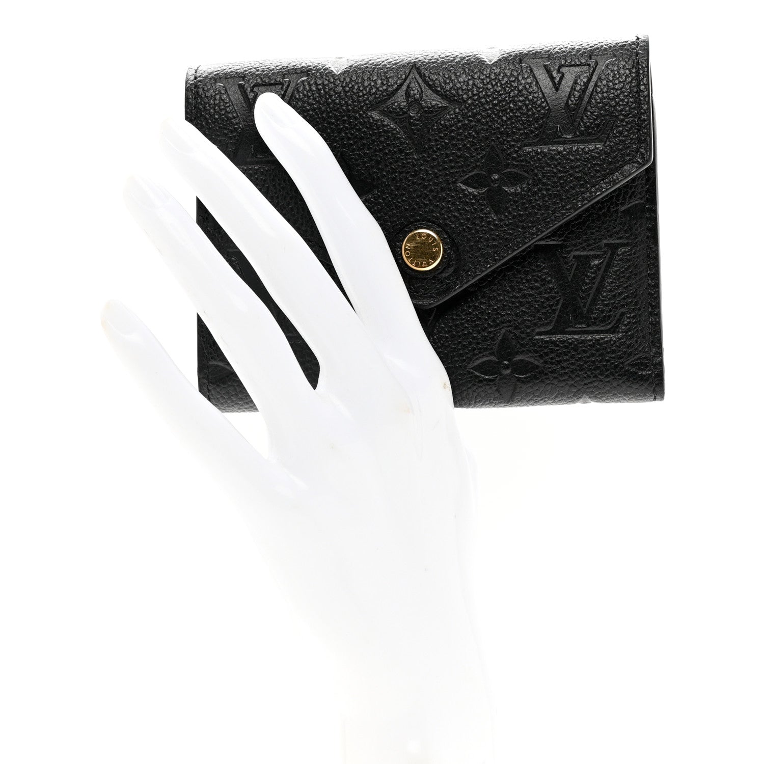Louis Vuitton Empreinte Victorine Wallet Black 2 of 6